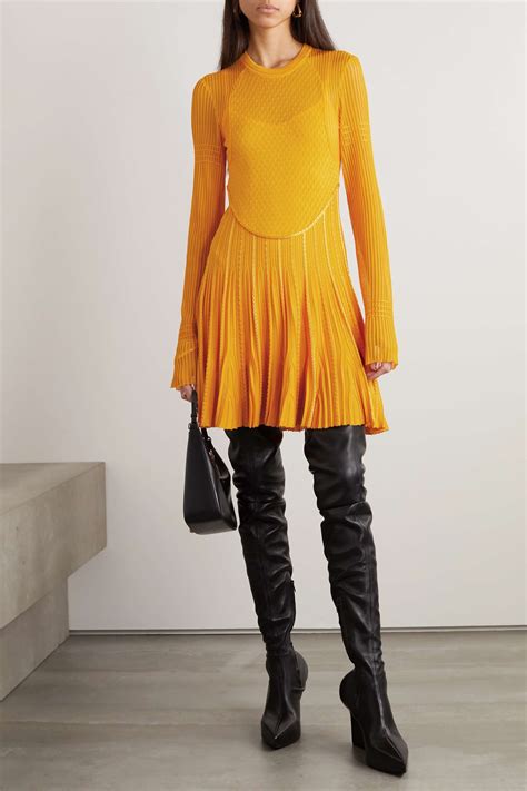 givenchy orange dress butons